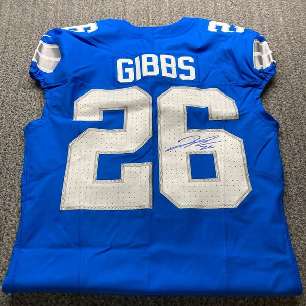 NFL - Lions Jahmyr Gibbs Signed Authentic Jersey Size 42