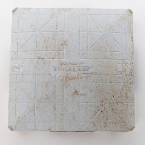 Photo of Game-Used Base - Authenticated to 5 Games - Carson Benge Rookie Season Home Run - Also On-Field for hits by Juan Soto, Francisco Lindor, Bo Bichette, & A.J. Ewing - 2026 Season