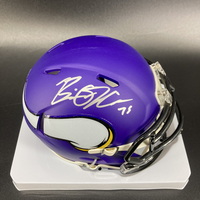 NFL - Vikings Brian O'Neal Signed Mini Helmet