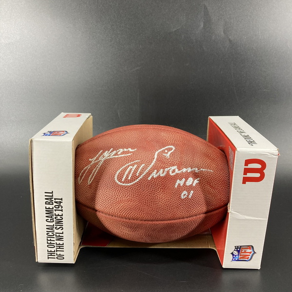 Legends - Steelers Lynn Swann Signed Authentic Football With HOF 01 Insc...