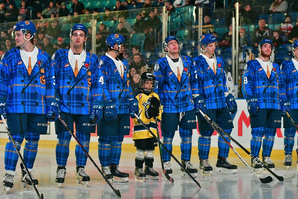 Saskatoon Blades prospect 34 Majid Kaddoura game ready jersey