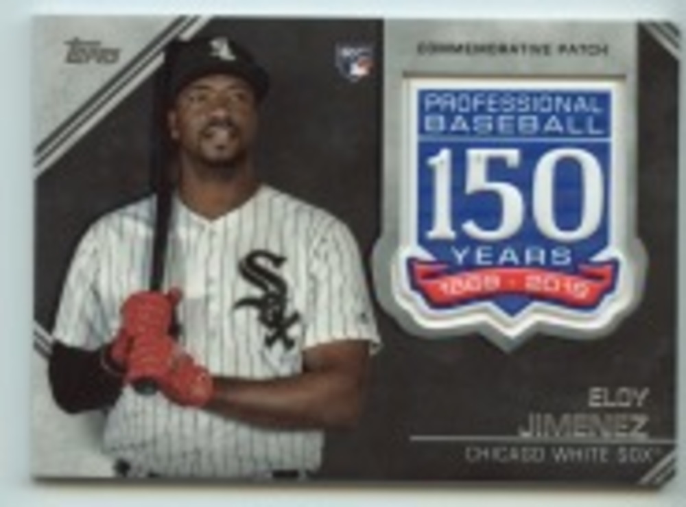 2019 Topps Update 150th Anniversary Manufactured Patches #AMPEJ Eloy Jimenez