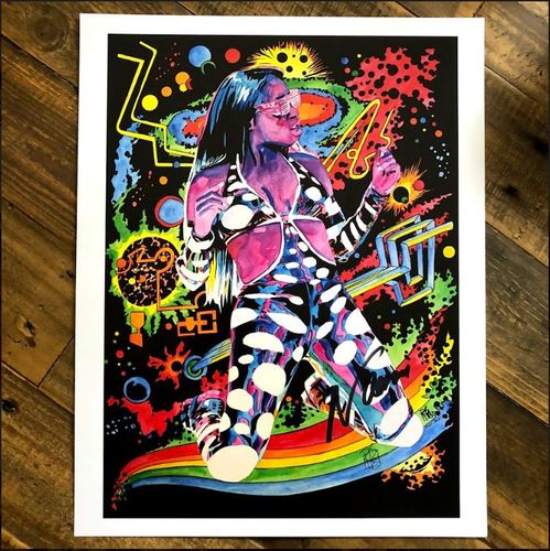 Naomi SIGNED 11 x 14 Rob Schamberger Print (Krackle)