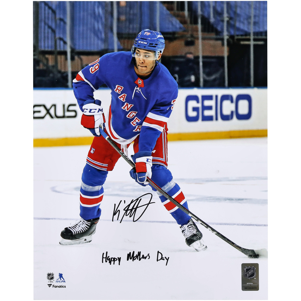 K'Andre Miller New York Rangers Autographed 11