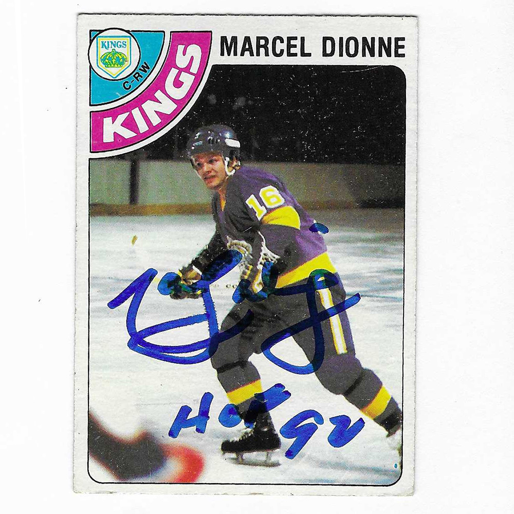 Marcel Dionne Autographed 1978-79 Topps Hockey Card