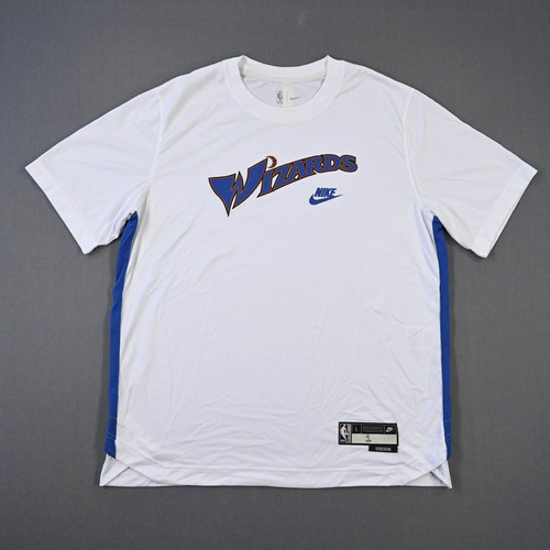 Image of Davis, Johnny - Washington Wizards - Game-Issued Classic Edition Short-Sleeved Shooting Shirt - 2022-23 NBA Season