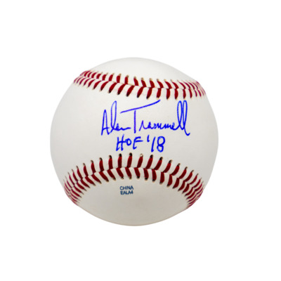 Alan Trammell Autographed Baseball