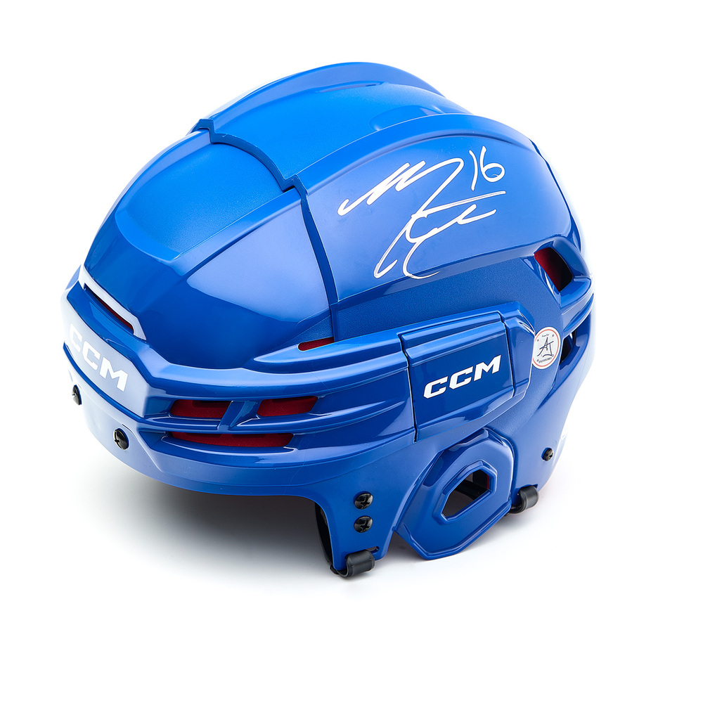 Mitch Marner Autographed Royal Blue CCM Hockey Helmet