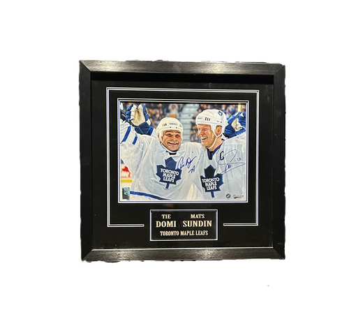 Mats Sundin & Tie Domi Duo Signed Frame