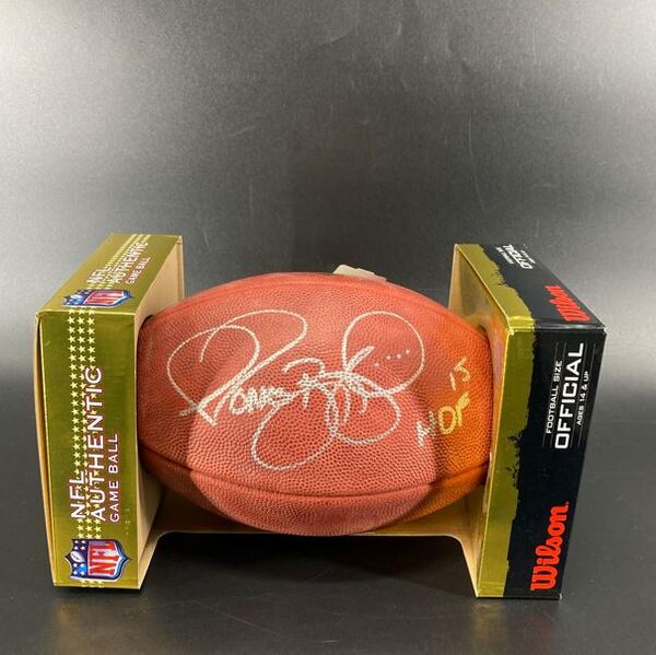 Legends - Steelers Jerome Bettis Signed Authentic Football With HOF 15 I...