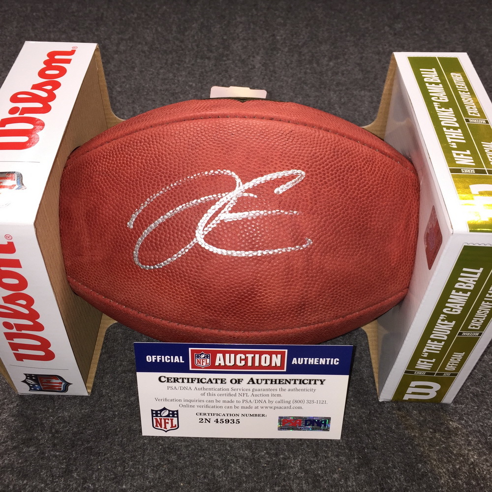 NFL Raiders Derek Carr signed authentic football The official