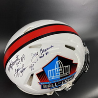 HOF - Steelers Multi Signed Authentic HOF Speed Helmet Signed by Joe Gre...