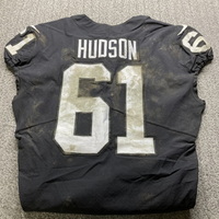 STS - Raiders Rondey Hudson Game Worn Jersey (12/24/18) Size 48 with Cap...