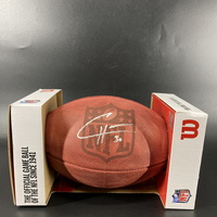 NFL - Vikings CJ Ham Signed Authentic Football with Pro Bowl Logo