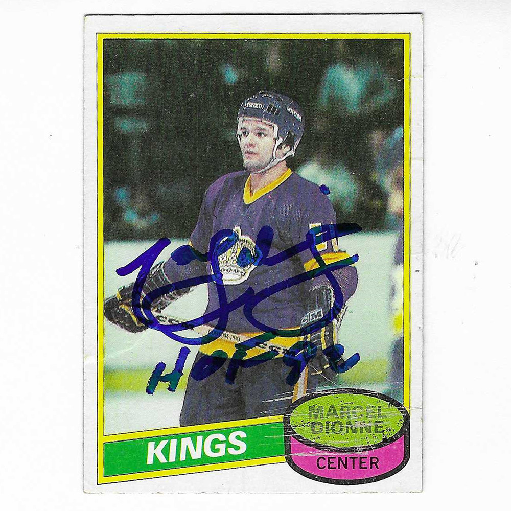 Marcel Dionne Autographed 1980-81 Topps Hockey Card