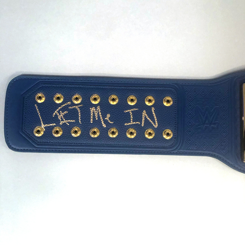 Bray Wyatt Signed Universal Championship Blue Replica Title Wwe Auction