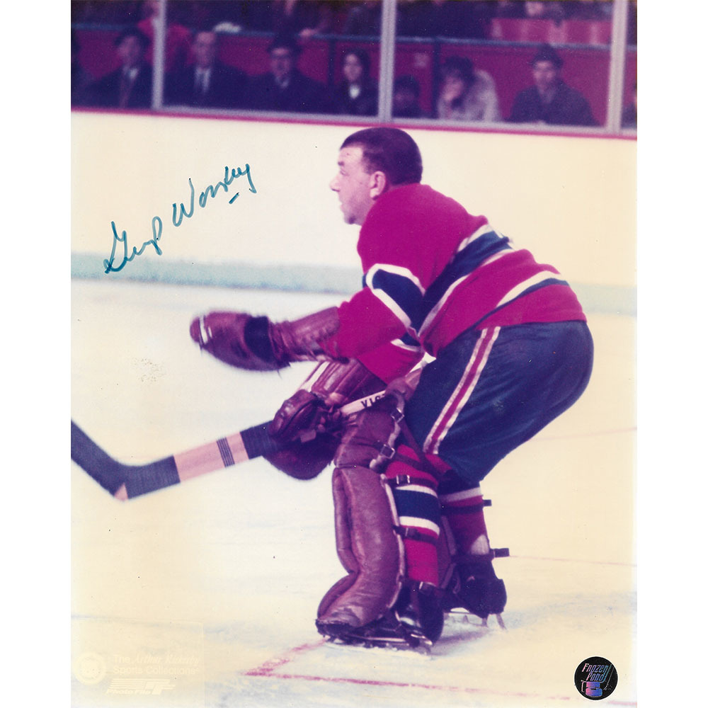 Gump Worsley Autographed Montreal Canadiens 8X10 Photo