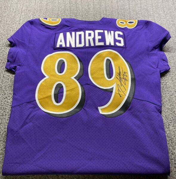 NFL - Ravens Mark Andrews Signed Authentic Jersey Size 44