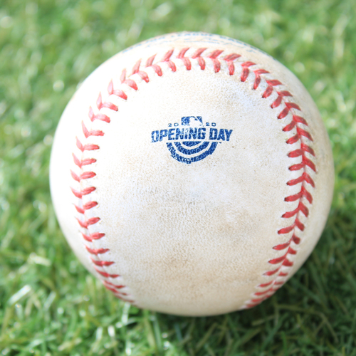 Game-Used Opening Day Baseball: Batter - Merrifield, Pitcher - Keuchel, FO to RF, Bottom 1 (7/31/20 CWS @ KC)