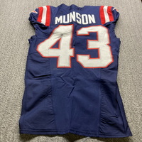 International Games - Patriots Calvin Munson Game Worn Jersey (11/12/23)...