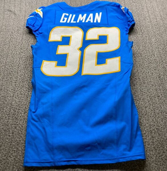 Sao Paulo Game - Chargers Alohi Gilman Game Worn Jersey (9/05/2025) Size...