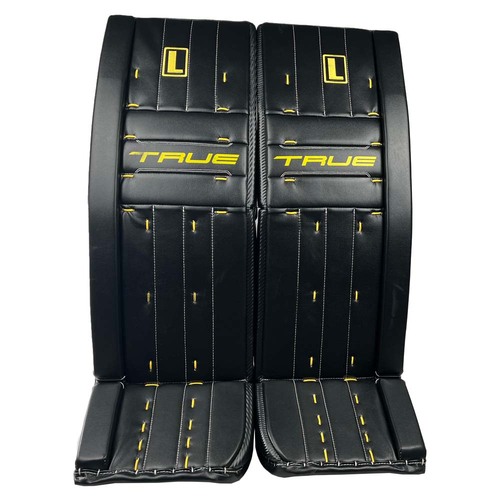 Photo of Game-Used 2026 Stadium Series TRUE Goalie Leg Pads - Joonas Korpisalo