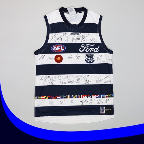 Photo of EAST GEELONG - 2025 Regional Round Guernsey with East Geelong logo signed by ...