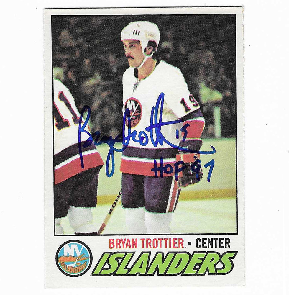 Bryan Trottier Autographed 1977-78 O-Pee-Chee Hockey Card