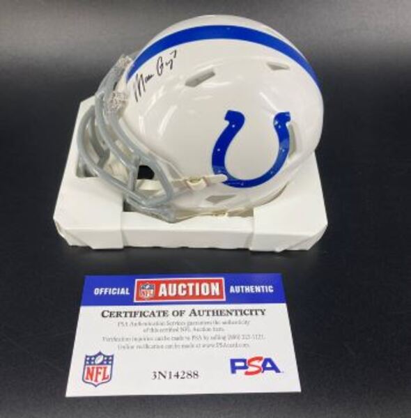 Colts - Matt Gay Signed Mini Helmet