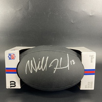NFL - Steelers Will Howard Signed Black Composite Silver Series Football