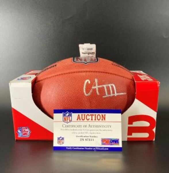 NFL - Steelers Calvin Austin Signed Authentic Football