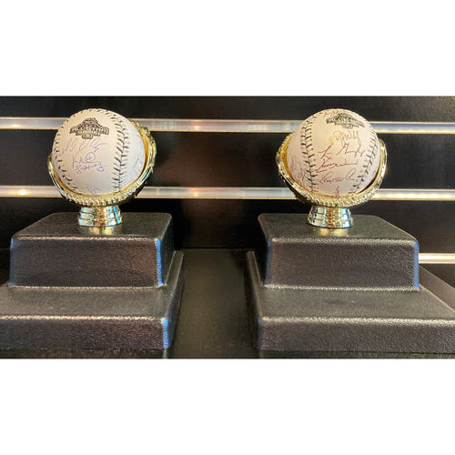 2003 ASG AL Team Autographed Baseball and 2003 ASG NL Autographed Baseball