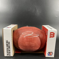 NFL - Vikings Jordan Addison Signed Authentic Football (Light Signature)