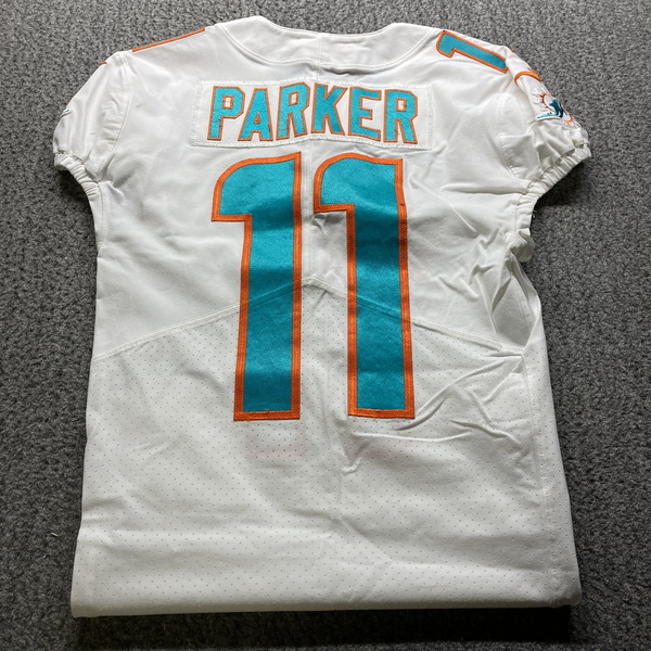 London Games - Dolphins DeVante Parker Game Issued Jersey 2021 Season Si...