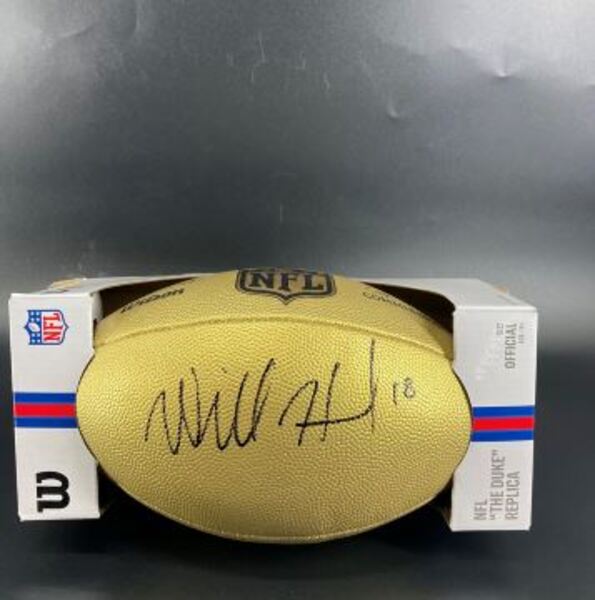 NFL - Steelers Will Howard Signed Gold Composite Football