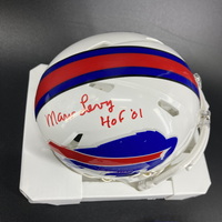 HOF - Bills Marv Levy Signed Mini Helmet
