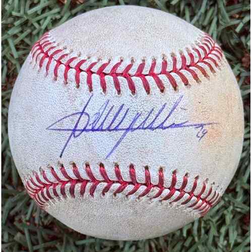 Adolis Garcia Game-Used Powder Blue Jersey With 50th Anniversary