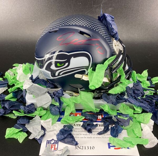 NFL- Seahawks Jaxson Smith-Njigba Signed Mini Helmet with Confetti from ...