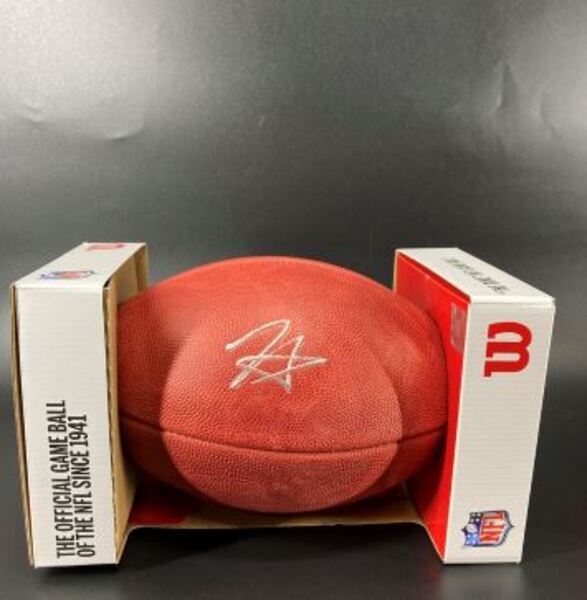 NFL - Titans Tyjae Spears Signed Authentic Football