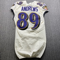 STS - Ravens Mark Andrews Game Worn Jersey 2020 Season Size 42 (Washed B...