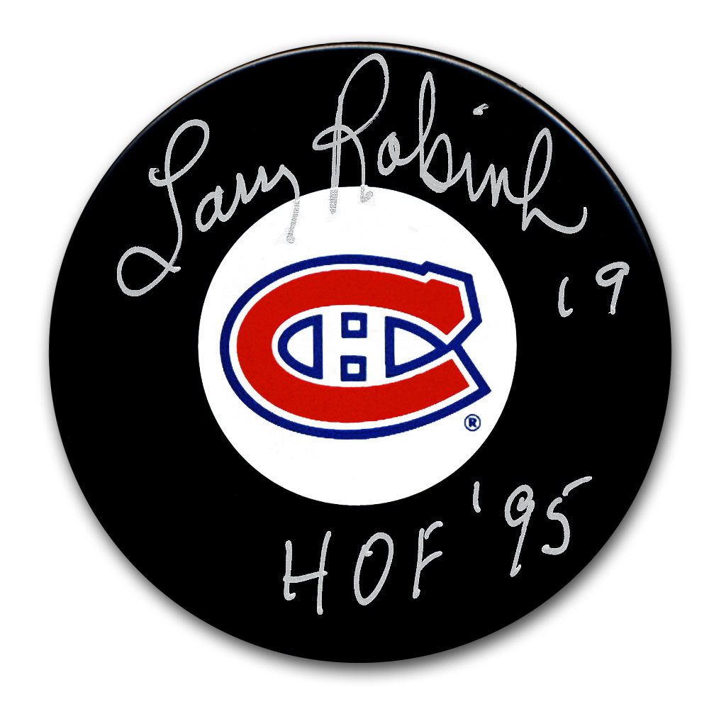 Larry Robinson Montreal Canadiens HOF Autographed Puck