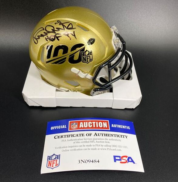 HOF - Cowboys Randy White Signed NFL 100 Mini Helmet with HOF 94 Inscrip...