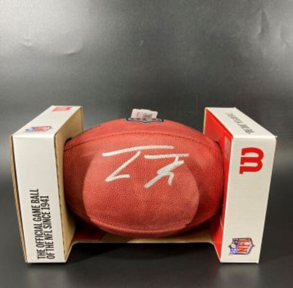 NFL - Raiders Tre Tucker Signed Authentic Football