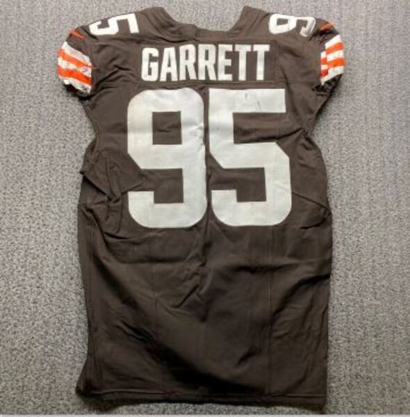 Crucial Catch - Browns Myles Garrett Game Used Jersey (10/20/2024 & 10/2...