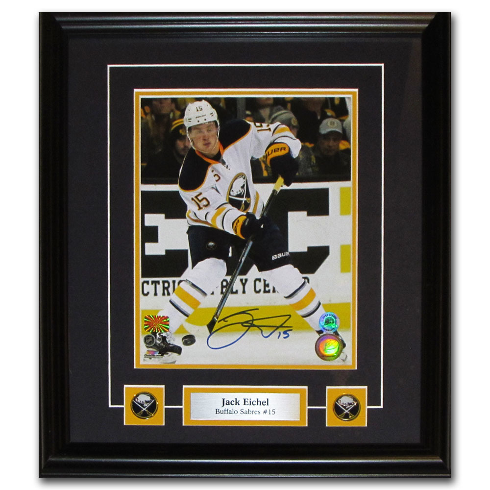 Jack Eichel Autographed Buffalo Sabres Framed 8X10 Photo