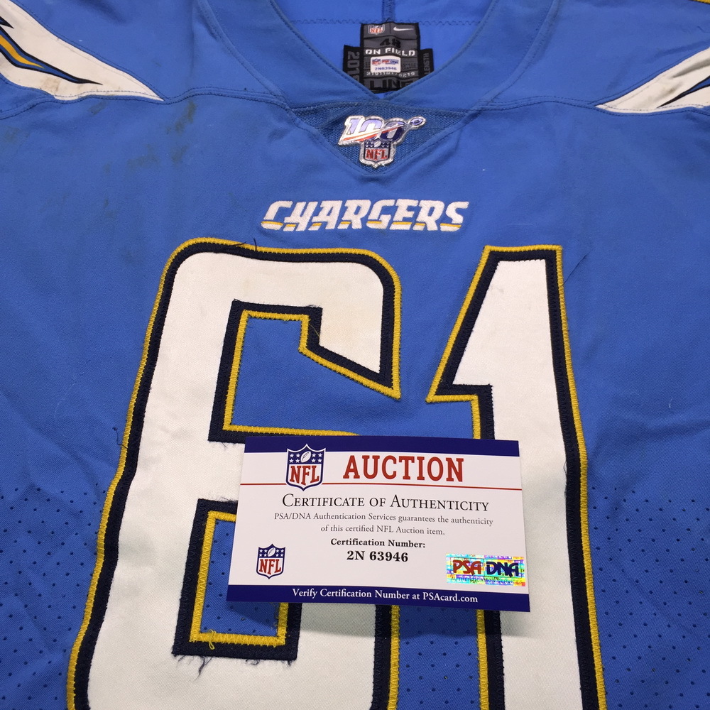 International Series Chargers Scott Quessenberry Game Used Jersey (11