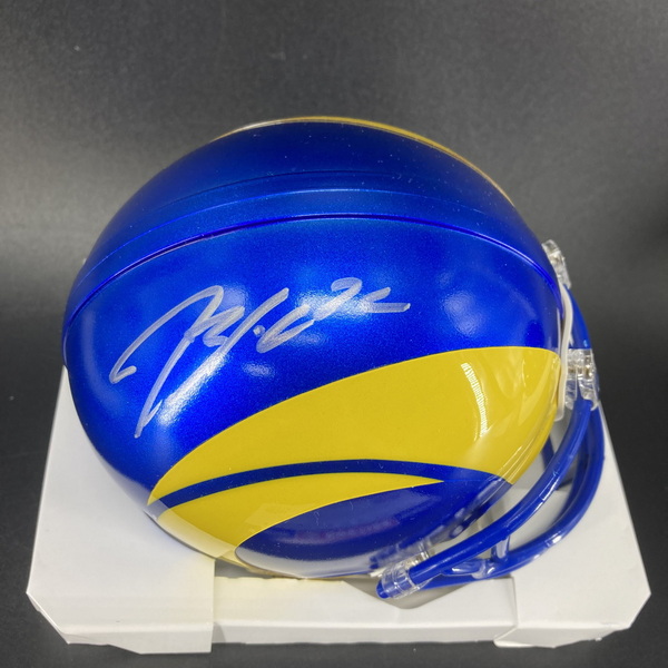 NFL - Rams Blake Corum Signed Mini Helmet