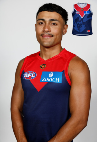 Photo of Melbourne Demons Gather Round Guernsey - Andy Moniz-Wakefield #45