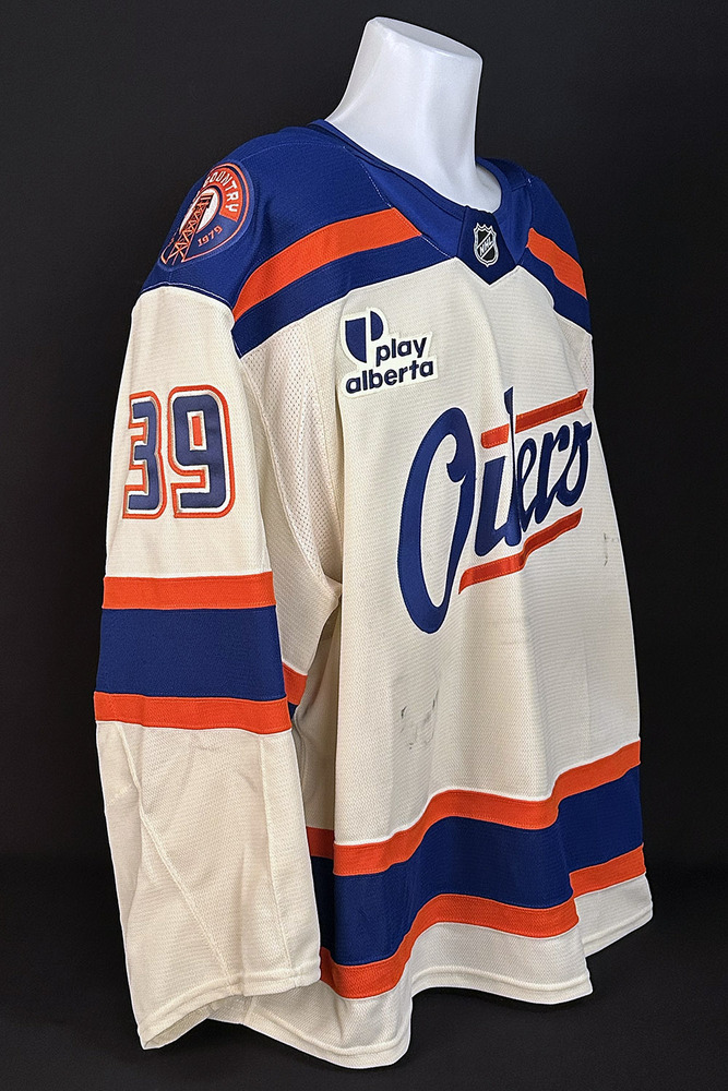 Connor Ingram #39 - 2025-26 Edmonton Oilers Alternate Set #2 Game Worn Jersey - Worn For 1 Game - Dec 23rd vs Calgary (Starting Goalie)