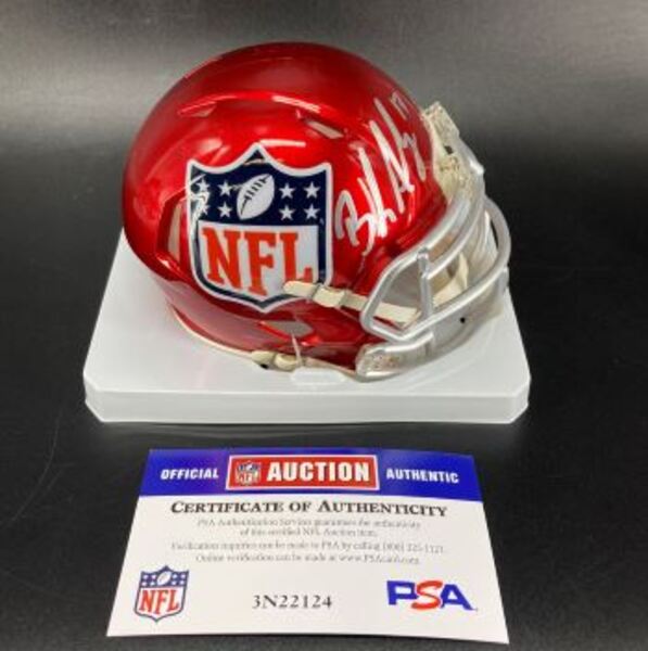 NFL - Cowboys Brandon Aubrey Signed NFL Shield Mini Helmet